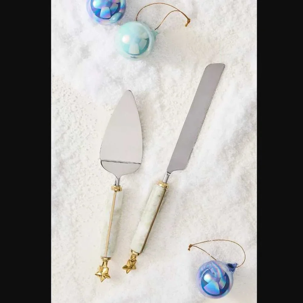New Anthropologie x New York City Ballet marble cake serve set The Nutcracker